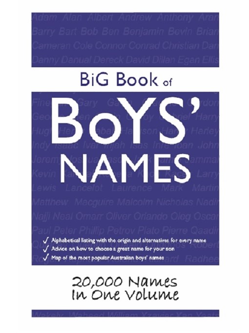 Title details for Big Book of Boys' Names by Ward John - Available
